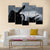 Cannon Silhouettes Canvas Wall Art-1 Piece-Gallery Wrap-48" x 32"-Tiaracle