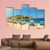 Canvas Chairs On The Beach Canvas Wall Art-1 Piece-Gallery Wrap-48" x 32"-Tiaracle
