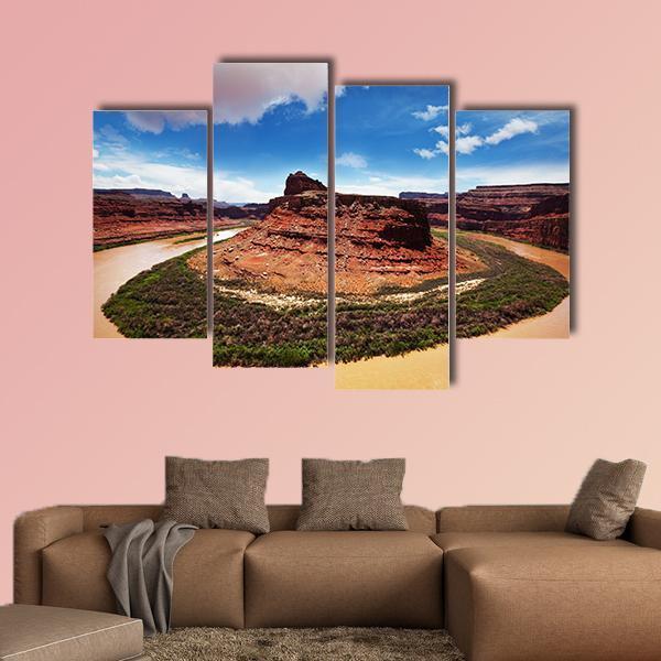 Canyonlands National Park Canvas Wall Art-4 Pop-Gallery Wrap-50" x 32"-Tiaracle