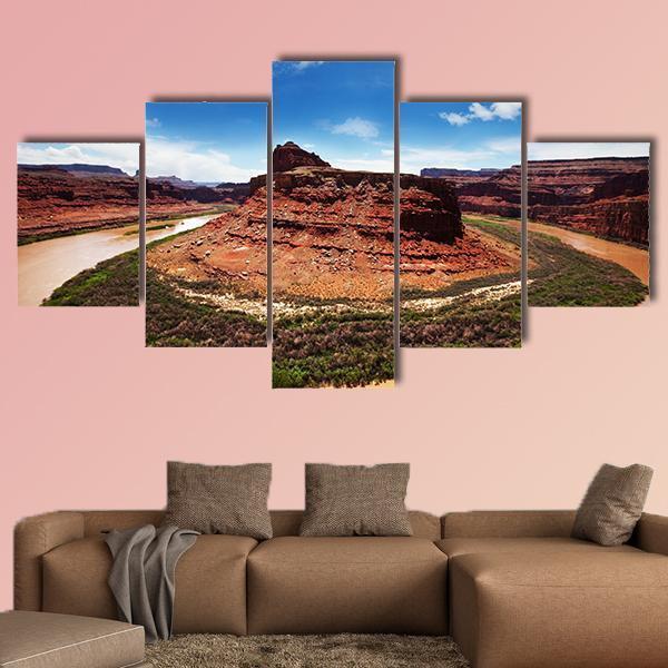 Canyonlands National Park Canvas Wall Art-5 Star-Gallery Wrap-62" x 32"-Tiaracle
