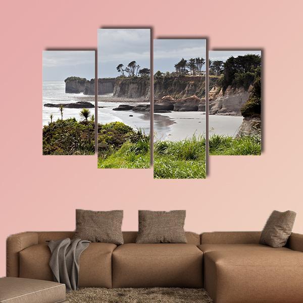 Cape Foulwind New Zealand Canvas Wall Art-4 Pop-Gallery Wrap-50" x 32"-Tiaracle
