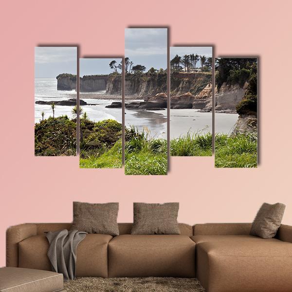 Cape Foulwind New Zealand Canvas Wall Art-5 Pop-Gallery Wrap-47" x 32"-Tiaracle