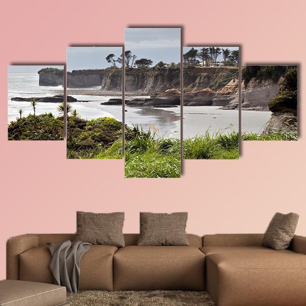 Cape Foulwind New Zealand Canvas Wall Art-4 Pop-Gallery Wrap-50" x 32"-Tiaracle