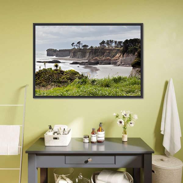Cape Foulwind New Zealand Canvas Wall Art-3 Horizontal-Gallery Wrap-25" x 16"-Tiaracle