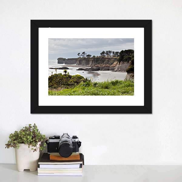 Cape Foulwind New Zealand Canvas Wall Art-1 Piece-Framed Print-20" x 16"-Tiaracle