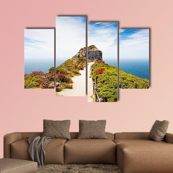 Cape Point In South Africa Canvas Wall Art-4 Pop-Gallery Wrap-50" x 32"-Tiaracle