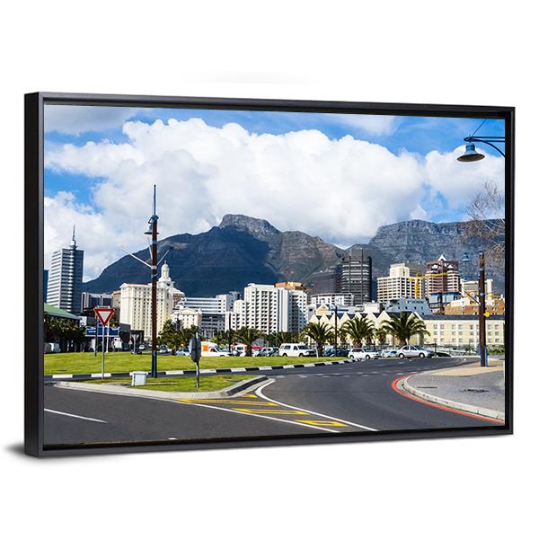 Cape Town Skyline Canvas Wall Art-3 Horizontal-Gallery Wrap-25" x 16"-Tiaracle