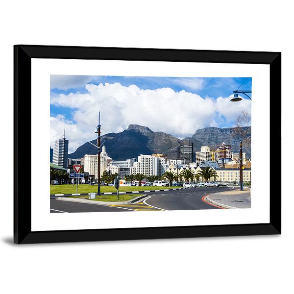 Cape Town Skyline Canvas Wall Art-3 Horizontal-Gallery Wrap-25" x 16"-Tiaracle