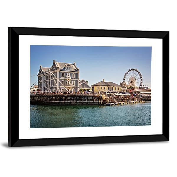 Cape Town Waterfront Canvas Wall Art-3 Horizontal-Gallery Wrap-25" x 16"-Tiaracle