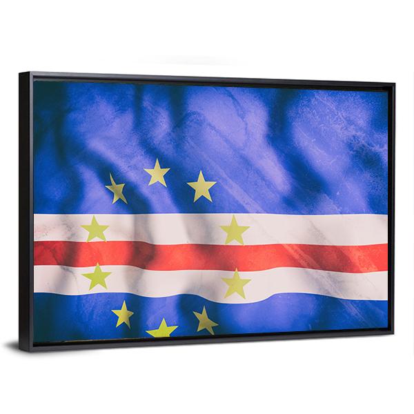 Cape Verde Flag Canvas Wall Art-3 Horizontal-Gallery Wrap-25" x 16"-Tiaracle