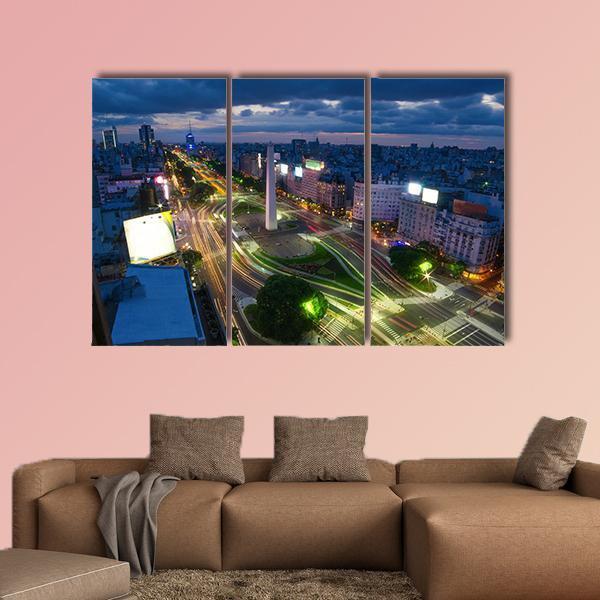 Buenos Aires Canvas Wall Art-3 Horizontal-Gallery Wrap-25" x 16"-Tiaracle