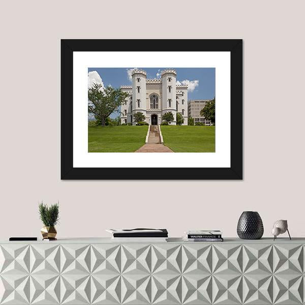 Capitol Building Louisiana Canvas Wall Art-1 Piece-Framed Print-20" x 16"-Tiaracle