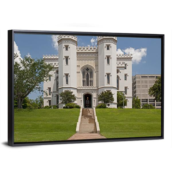 Capitol Building Louisiana Canvas Wall Art-3 Horizontal-Gallery Wrap-25" x 16"-Tiaracle