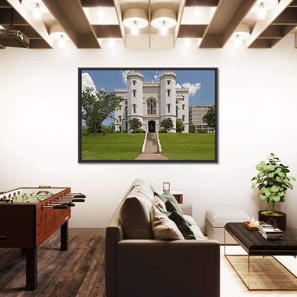 Capitol Building Louisiana Canvas Wall Art-3 Horizontal-Gallery Wrap-25" x 16"-Tiaracle