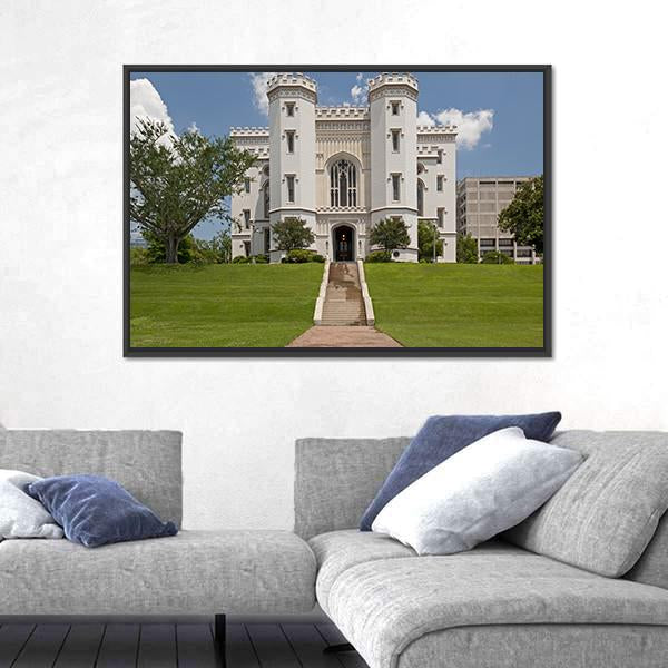 Capitol Building Louisiana Canvas Wall Art-3 Horizontal-Gallery Wrap-25" x 16"-Tiaracle