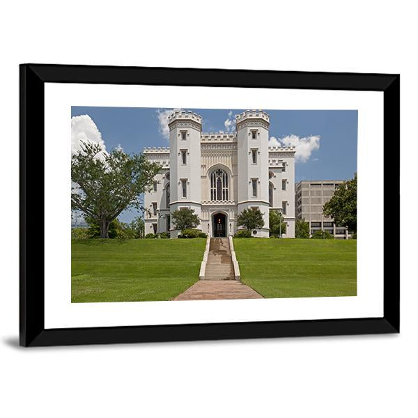 Capitol Building Louisiana Canvas Wall Art-3 Horizontal-Gallery Wrap-25" x 16"-Tiaracle