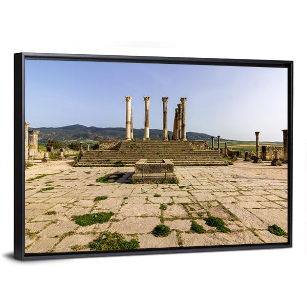 Capitoline Temple Morocco Canvas Wall Art-3 Horizontal-Gallery Wrap-25" x 16"-Tiaracle
