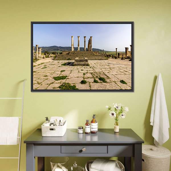 Capitoline Temple Morocco Canvas Wall Art-3 Horizontal-Gallery Wrap-25" x 16"-Tiaracle