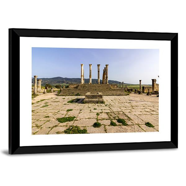 Capitoline Temple Morocco Canvas Wall Art-3 Horizontal-Gallery Wrap-25" x 16"-Tiaracle