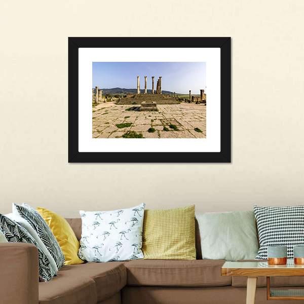 Capitoline Temple Morocco Canvas Wall Art-3 Horizontal-Gallery Wrap-25" x 16"-Tiaracle