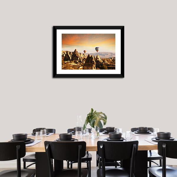 Cappadocia In Turkey Canvas Wall Art-5 Horizontal-Gallery Wrap-22" x 12"-Tiaracle
