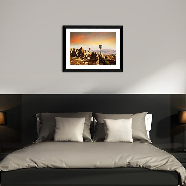 Cappadocia In Turkey Canvas Wall Art-5 Horizontal-Gallery Wrap-22" x 12"-Tiaracle