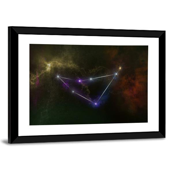Capricorn Constellation Canvas Wall Art-5 Horizontal-Gallery Wrap-22" x 12"-Tiaracle