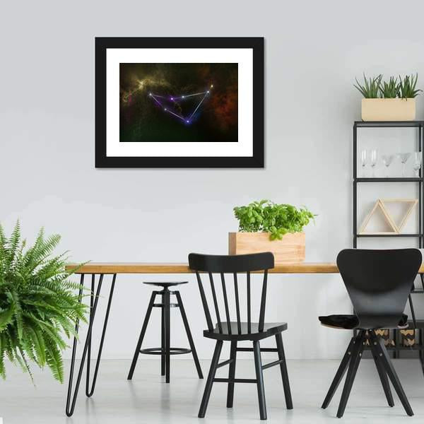 Capricorn Constellation Canvas Wall Art-5 Horizontal-Gallery Wrap-22" x 12"-Tiaracle