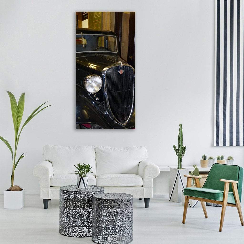 Car In Historic Monument Vertical Canvas Wall Art-3 Vertical-Gallery Wrap-12" x 25"-Tiaracle