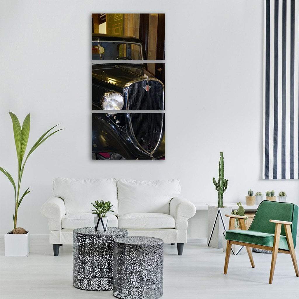 Car In Historic Monument Vertical Canvas Wall Art-3 Vertical-Gallery Wrap-12" x 25"-Tiaracle