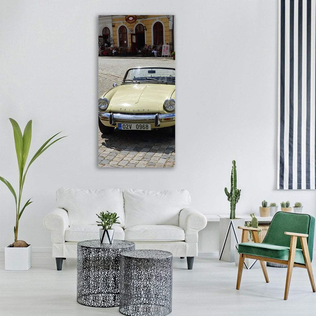 Car In Monument Vertical Canvas Wall Art-1 Vertical-Gallery Wrap-12" x 24"-Tiaracle
