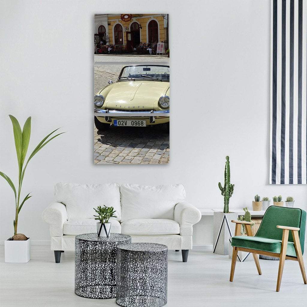 Car In Monument Vertical Canvas Wall Art-1 Vertical-Gallery Wrap-12" x 24"-Tiaracle