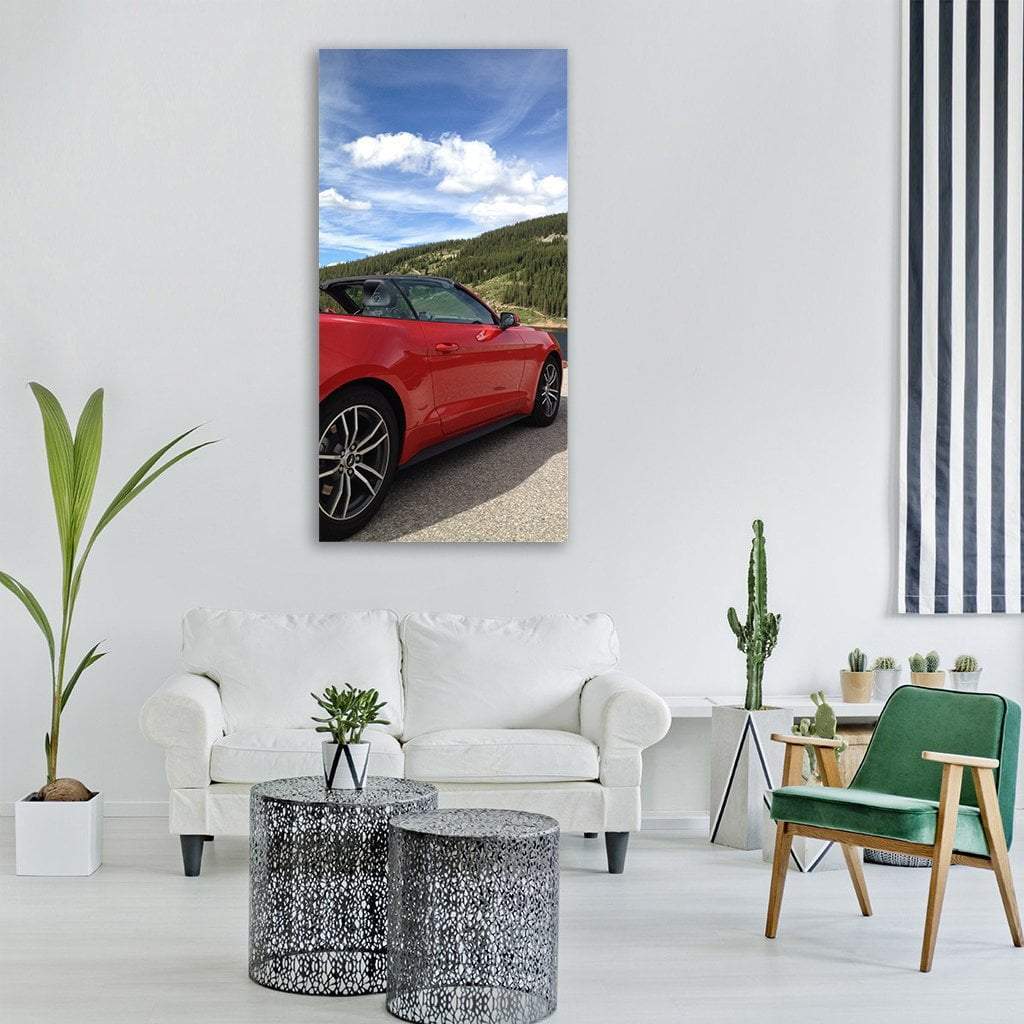 Car In Colorado Vertical Canvas Wall Art-3 Vertical-Gallery Wrap-12" x 25"-Tiaracle
