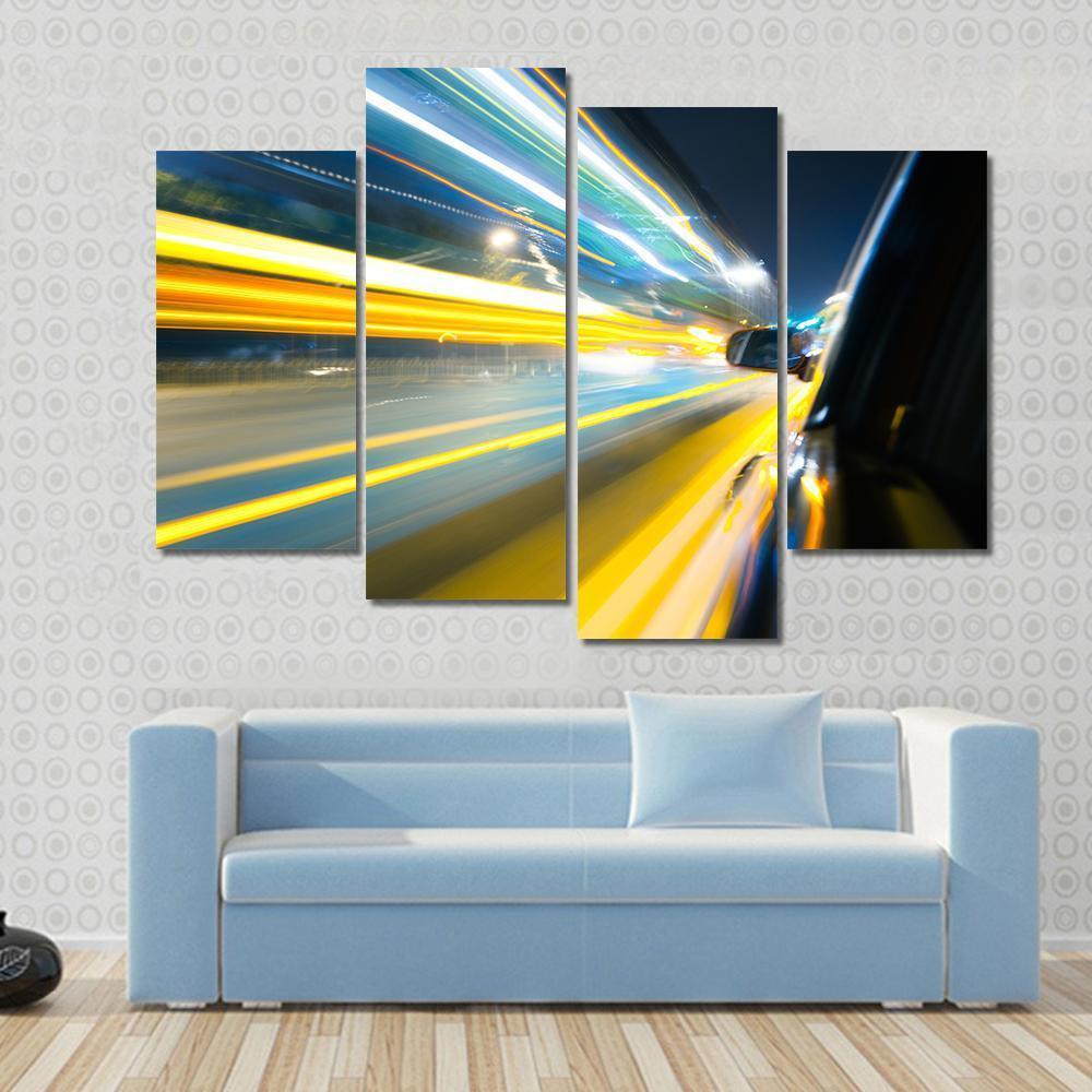 Car Side View Canvas Wall Art-4 Pop-Gallery Wrap-50" x 32"-Tiaracle