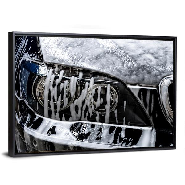 Car Wash With Soap Canvas Wall Art-3 Horizontal-Gallery Wrap-25" x 16"-Tiaracle