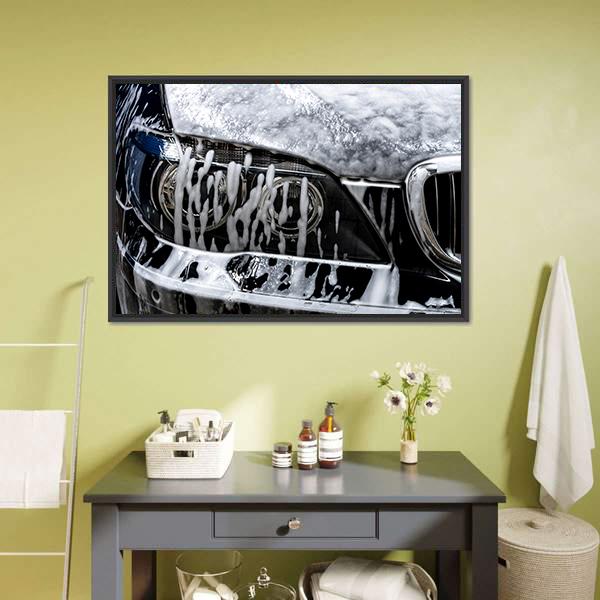 Car Wash With Soap Canvas Wall Art-3 Horizontal-Gallery Wrap-25" x 16"-Tiaracle