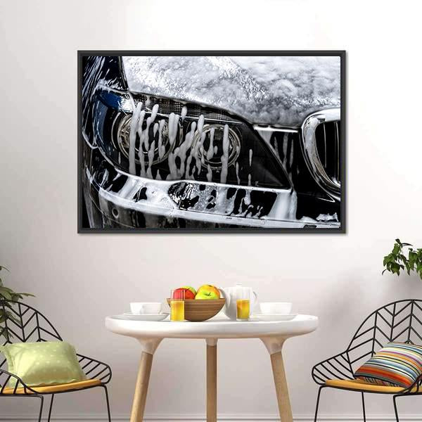 Car Wash With Soap Canvas Wall Art-3 Horizontal-Gallery Wrap-25" x 16"-Tiaracle