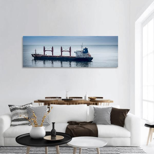 Cargo Freight Ship Panoramic Canvas Wall Art-1 Piece-36" x 12"-Tiaracle