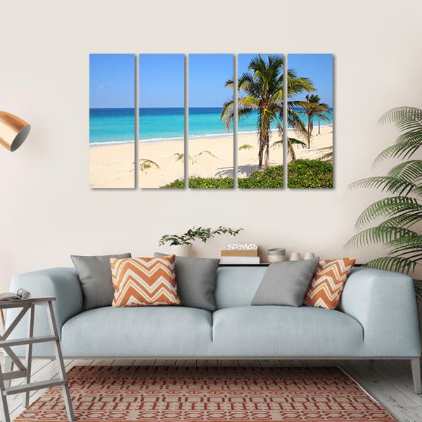 Caribbean Beach Canvas Wall Art-5 Horizontal-Gallery Wrap-22" x 12"-Tiaracle