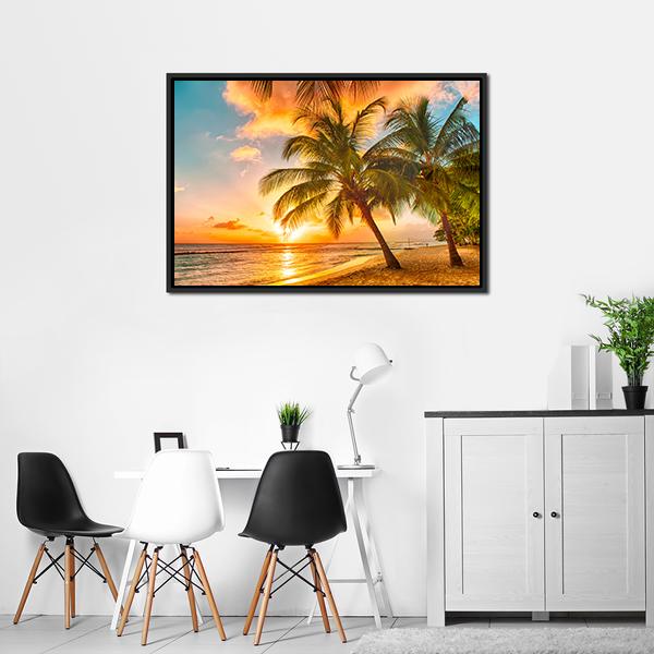 Caribbean Island Of Barbados Canvas Wall Art-5 Horizontal-Gallery Wrap-22" x 12"-Tiaracle