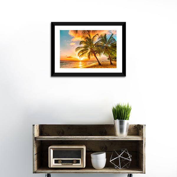 Caribbean Island Of Barbados Panoramic Canvas Wall Art-1 Piece-36" x 12"-Tiaracle