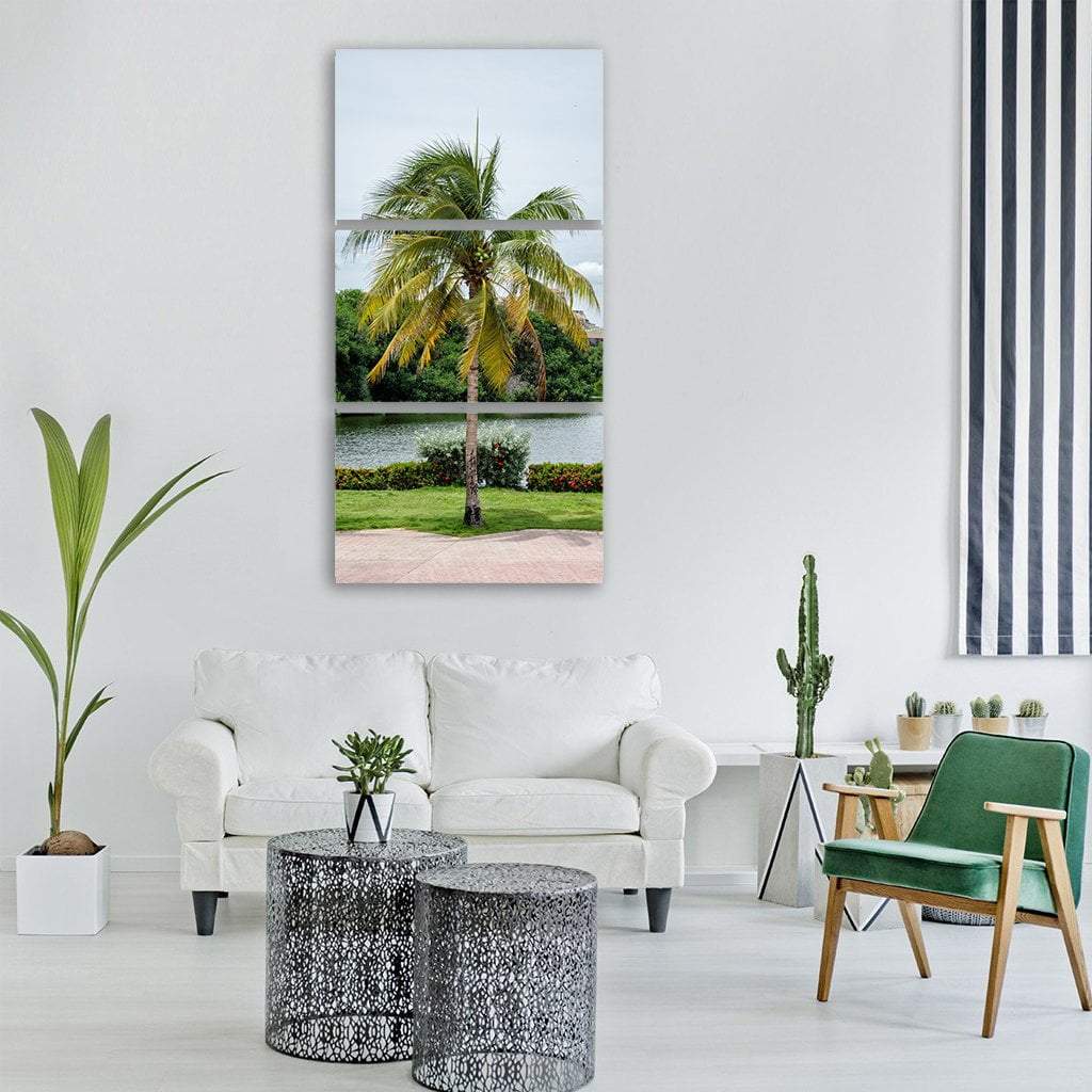 Caribbean Region In Cartagena Colombia Vertical Canvas Wall Art-3 Vertical-Gallery Wrap-12&quot; x 25&quot;-Tiaracle
