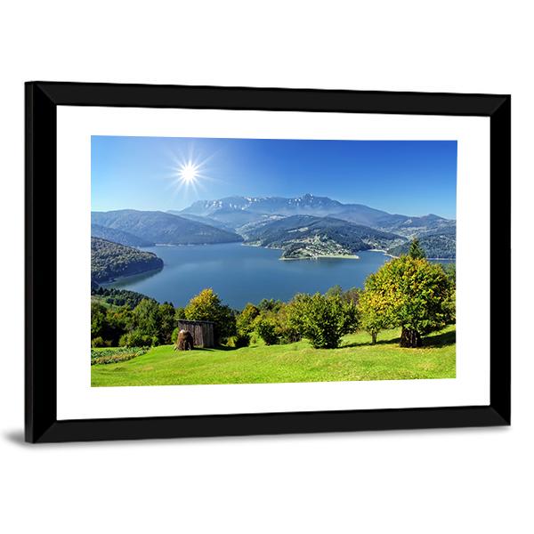 Carpathian Lake Romania Canvas Wall Art-5 Horizontal-Gallery Wrap-22" x 12"-Tiaracle