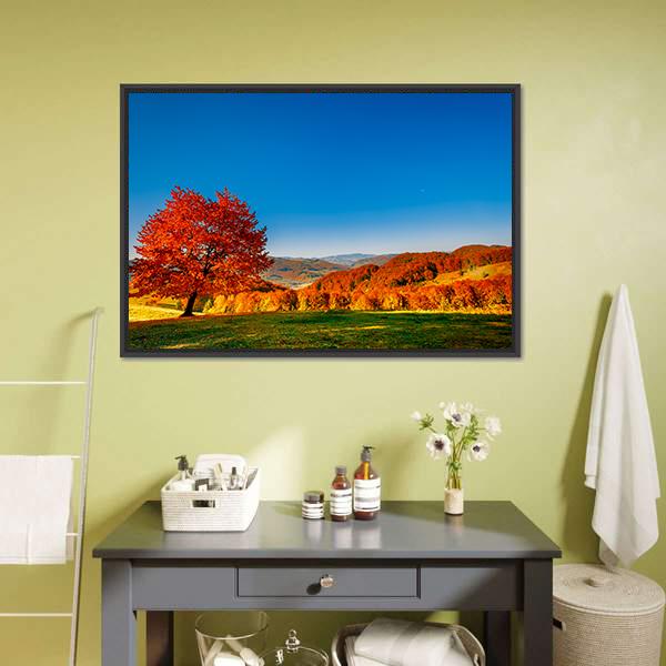 Carpathian Mountains In Autumn Canvas Wall Art-5 Horizontal-Gallery Wrap-22" x 12"-Tiaracle