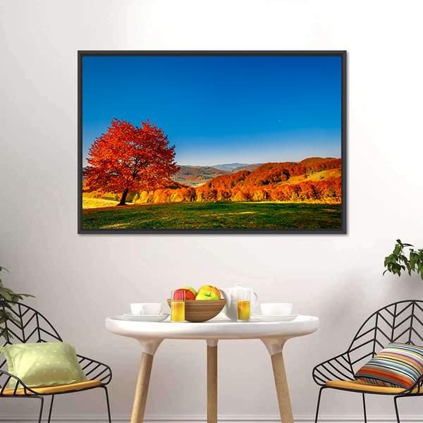 Carpathian Mountains In Autumn Canvas Wall Art-5 Horizontal-Gallery Wrap-22" x 12"-Tiaracle
