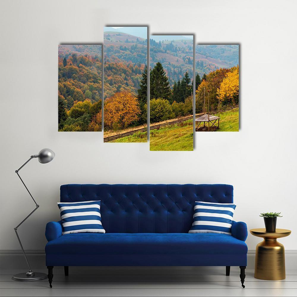 Carpathian Mountains Landscape Ukraine Canvas Wall Art-4 Pop-Gallery Wrap-50" x 32"-Tiaracle