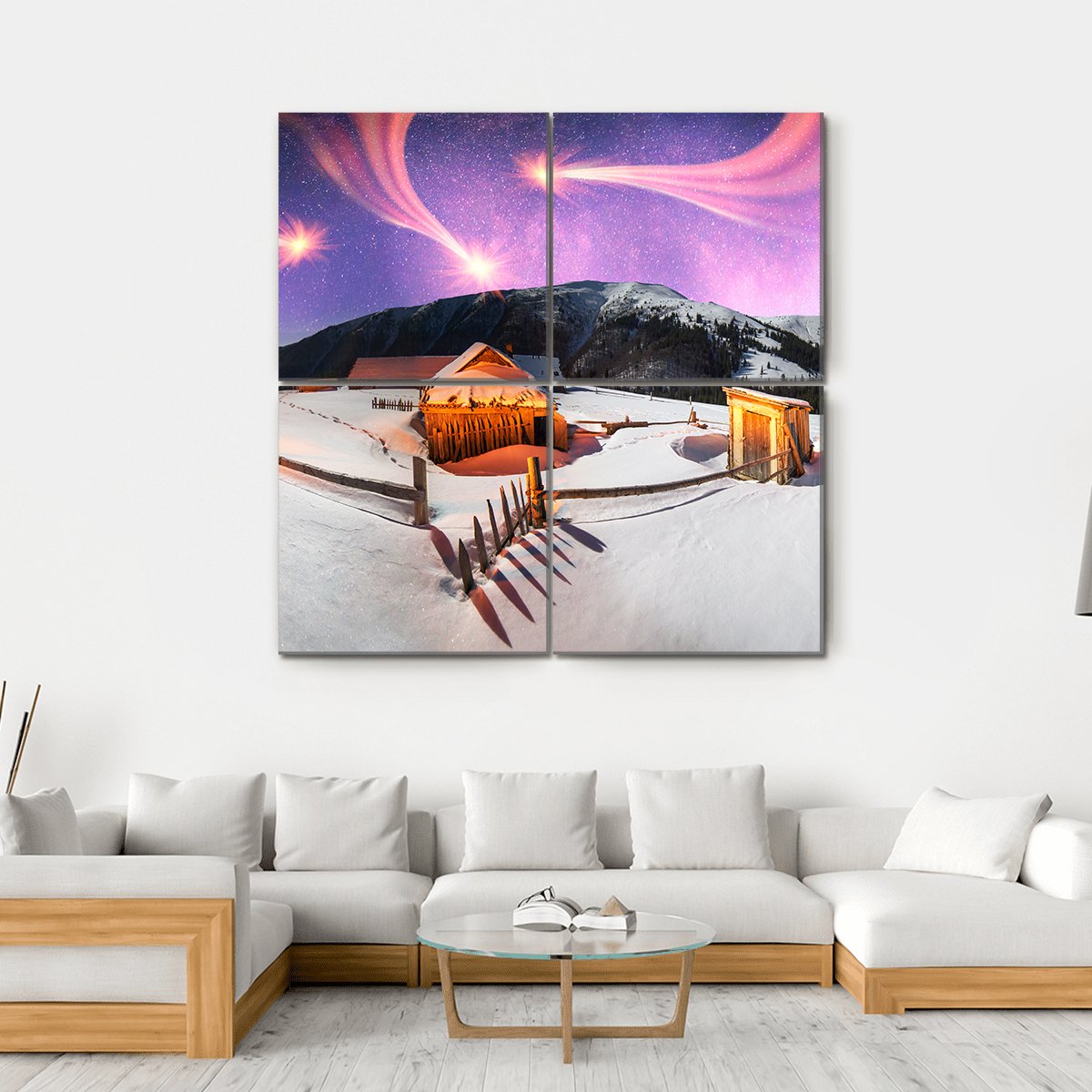 Carpathian Unique Hrebet Canvas Wall Art-4 Square-Gallery Wrap-17" x 17"-Tiaracle