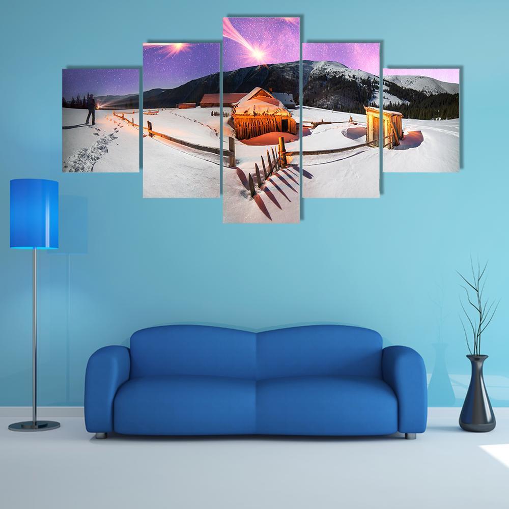 Carpathian Unique Hrebet Canvas Wall Art-5 Star-Gallery Wrap-62&quot; x 32&quot;-Tiaracle