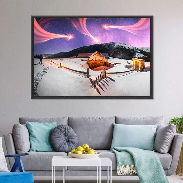 Carpathian Unique Hrebet Panoramic Canvas Wall Art-1 Piece-36" x 12"-Tiaracle