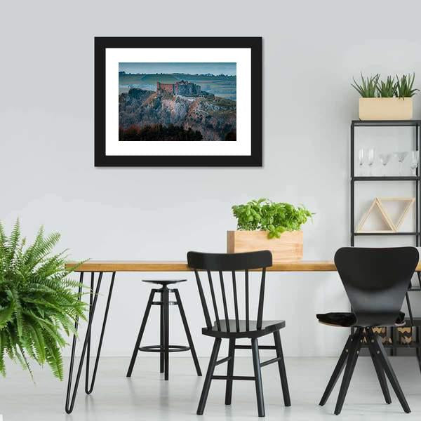 Carreg Cennen Castle Canvas Wall Art-3 Horizontal-Gallery Wrap-25" x 16"-Tiaracle
